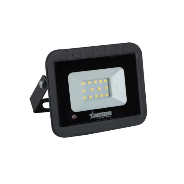 BRIGHT STAR 10W LED Floodlight With Microwave Sensor, FL031, 6000K, 500Lm, Black