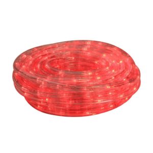 EUROLUX LED Rope Light With 8 Function Control, Red, 10m