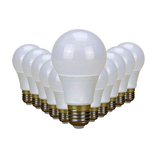 SuperBright 12W LED Light Bulb (Equiv 120W), E27 Screw, Cool White, Pack Of 12